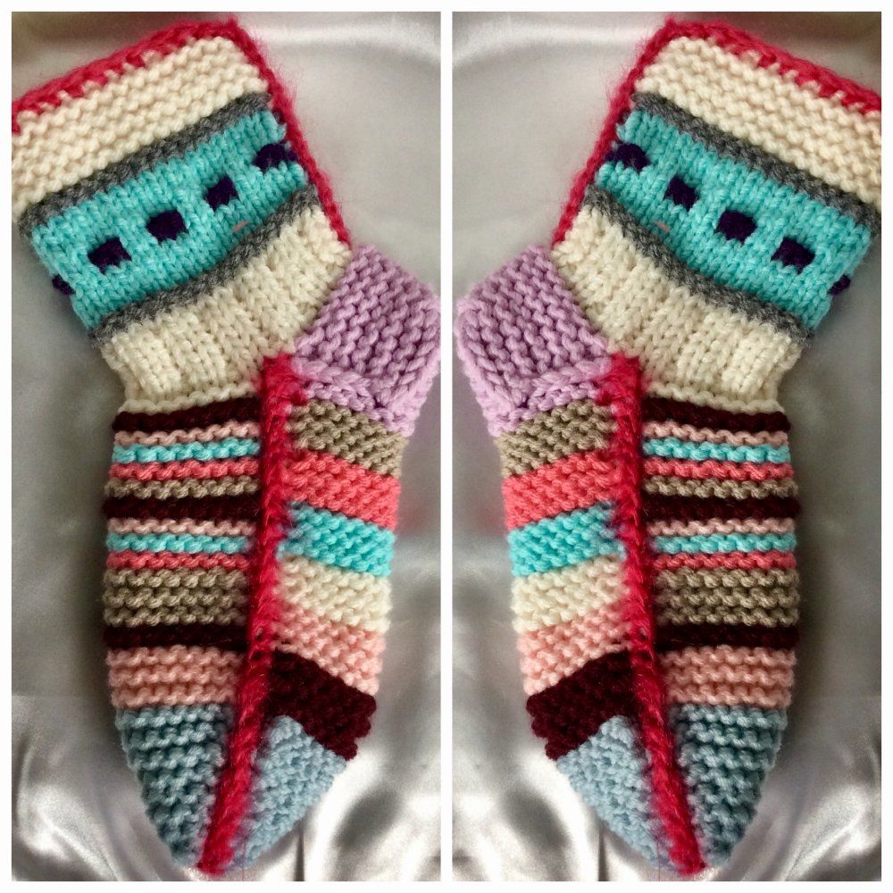 Gros chaussettes en tricot fait main pour femme T38-41 Chaussures