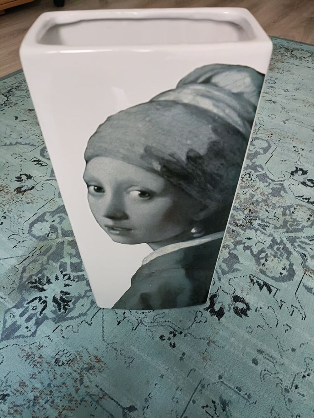 Vase Vermeer La jeune fille &agrave; la perle Décoration
