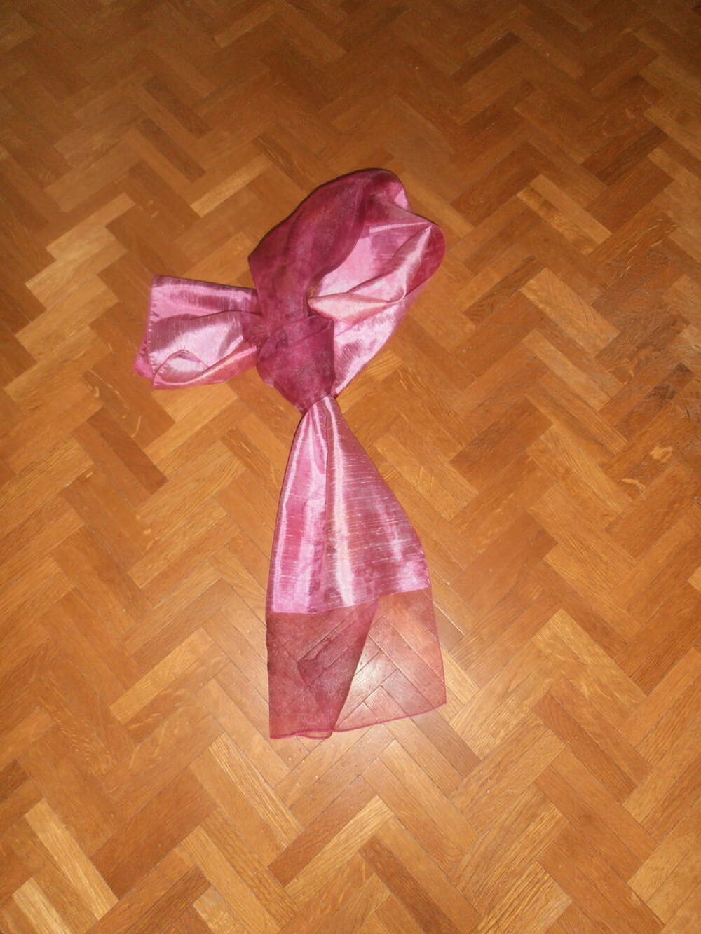 Echarpe rose satin voile 4 (79) Vêtements