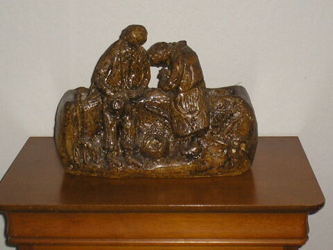 Jardini�re     L' Ang�lus    d' apr�s Millet
en pl�tre verni �ragny (95)