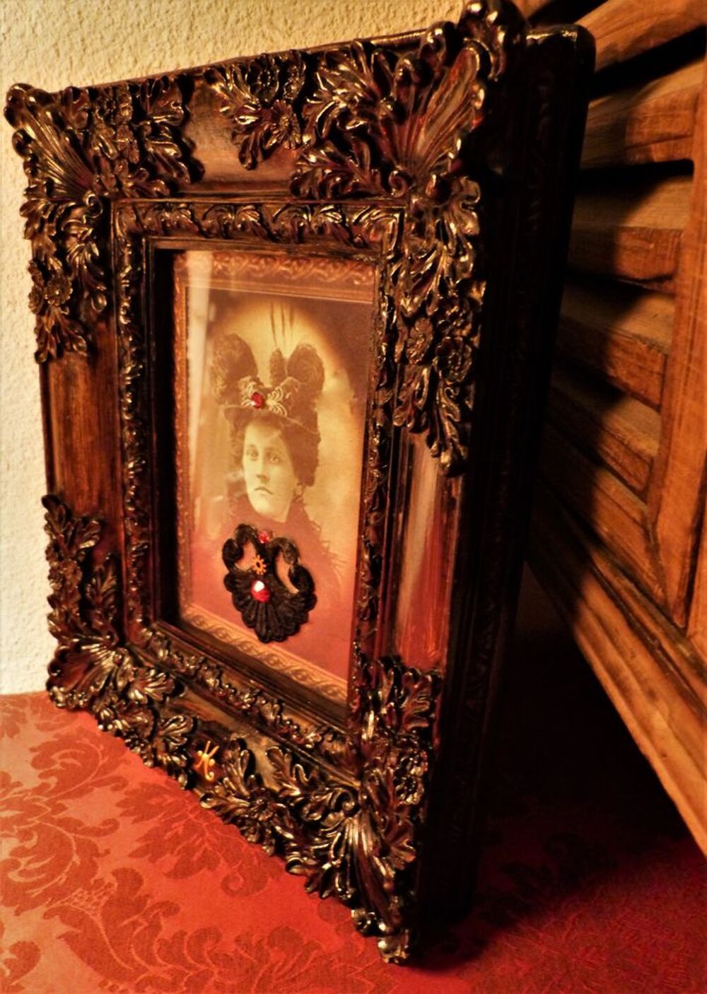 Cadre Rocaille "VICTORIAN CREEPY" Steampunk Décoration