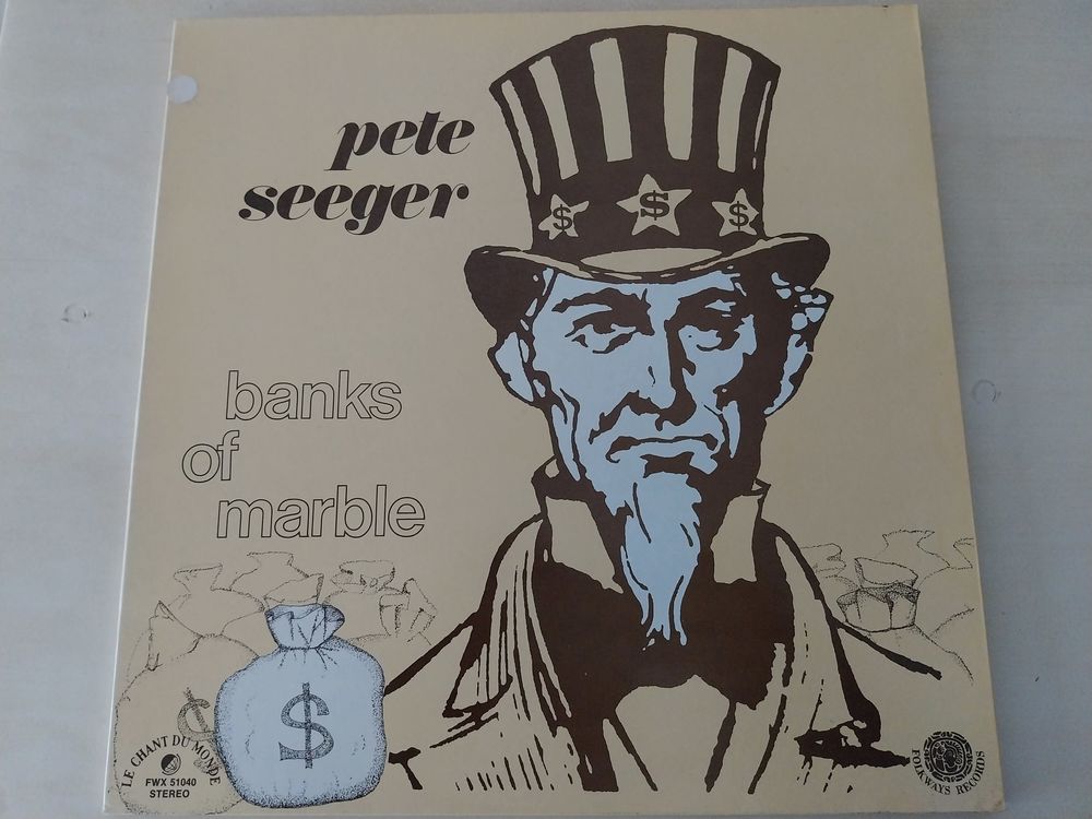 Disque Vinyle 33 Tours PETE SEEGER Banks of marble CD et vinyles