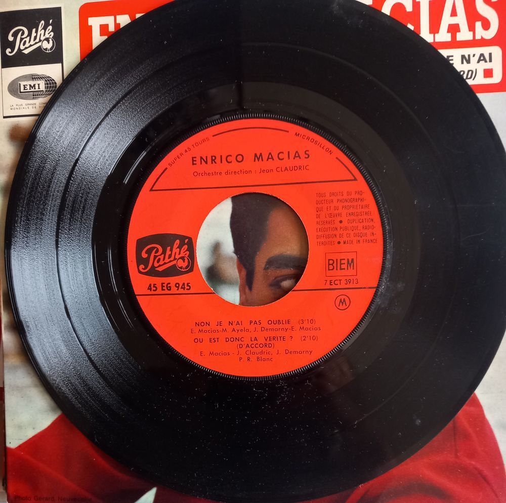 ENRICO MATHIAS / DISQUE VYNIL 45 TOURS / CD et vinyles