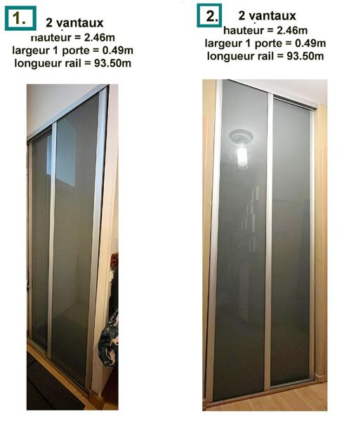 7 vantaux pour portes coulissantes 400 Perceneige (89)