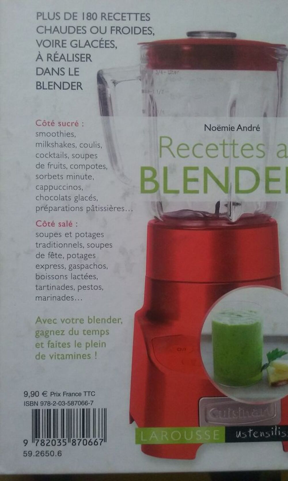 180 recettes &agrave; faire au blender . Neuf Livres et BD
