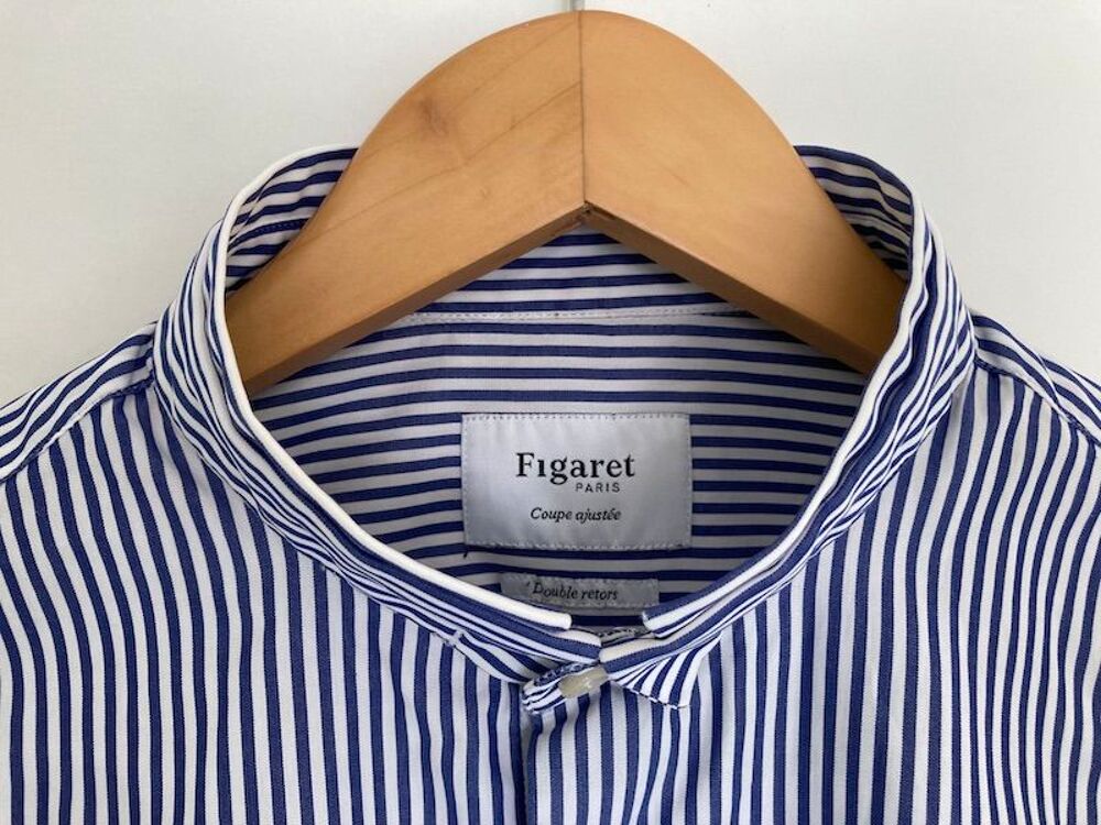 Chemise FIGARET double col coupe ajust&eacute;e taille M Vêtements