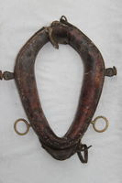  Collier cuir à cheval vintage  