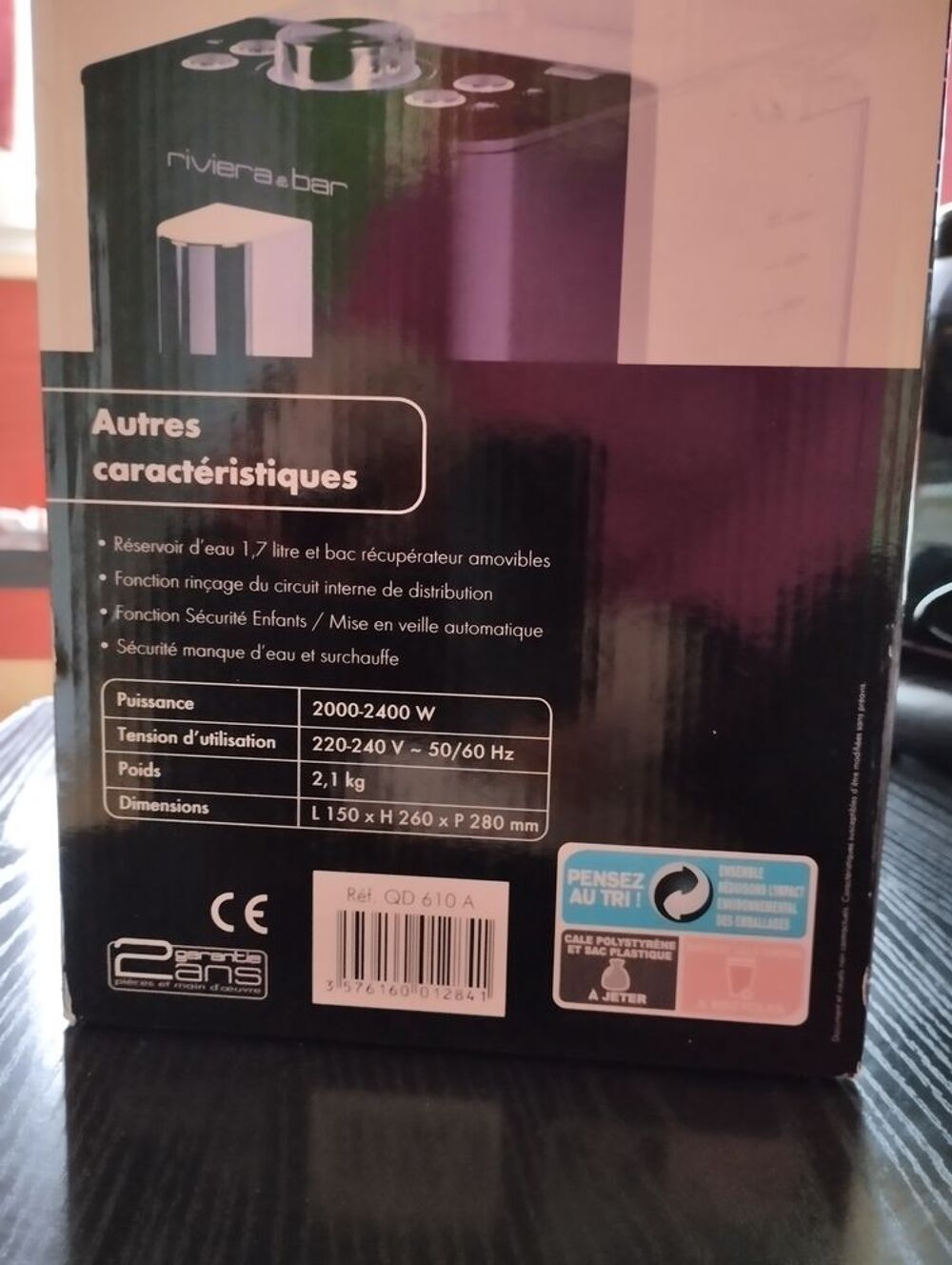 cafeti&egrave;re &agrave; eau Cuisine