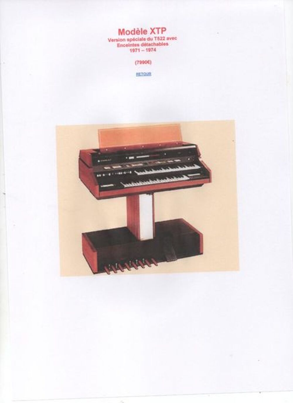 SUPERBE ORGUE HAMMOND XTP T522 USA de 1971-1974 Instruments de musique