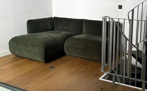 CANAPE (chauffeuse et m�ridienne) velours vert c�tel� TBE 1200 Conflans-Sainte-Honorine (78)