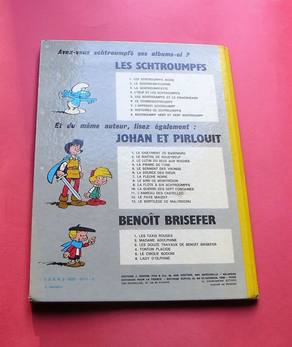 Les Schtroumpfs : L'oeuf et les Schtroumpfs - PEYO - 1974 Livres et BD