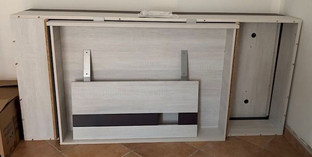 Lit 90x200 avec rangement + 2 biblioth&egrave;ques Mobilier enfants