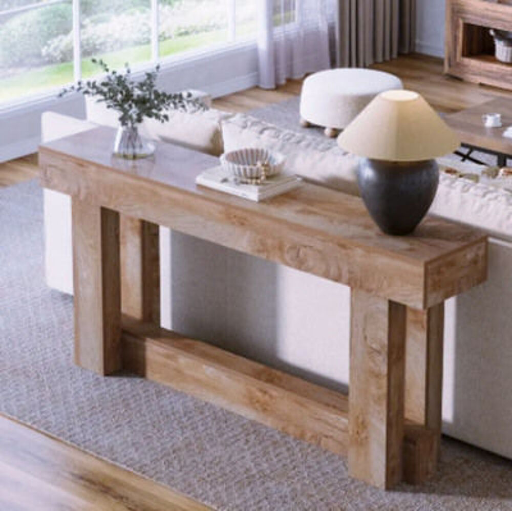 Console en bois massif ? &eacute;l&eacute;gance brute &amp; lignes &eacute;quilibr&eacute;es Meubles