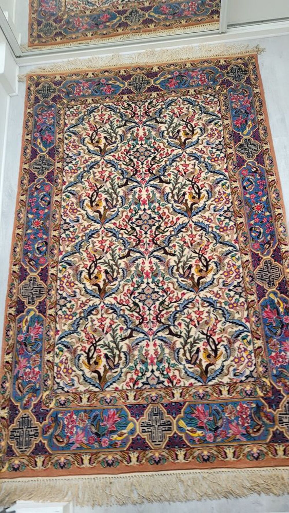Tapis persan ispahan Décoration
