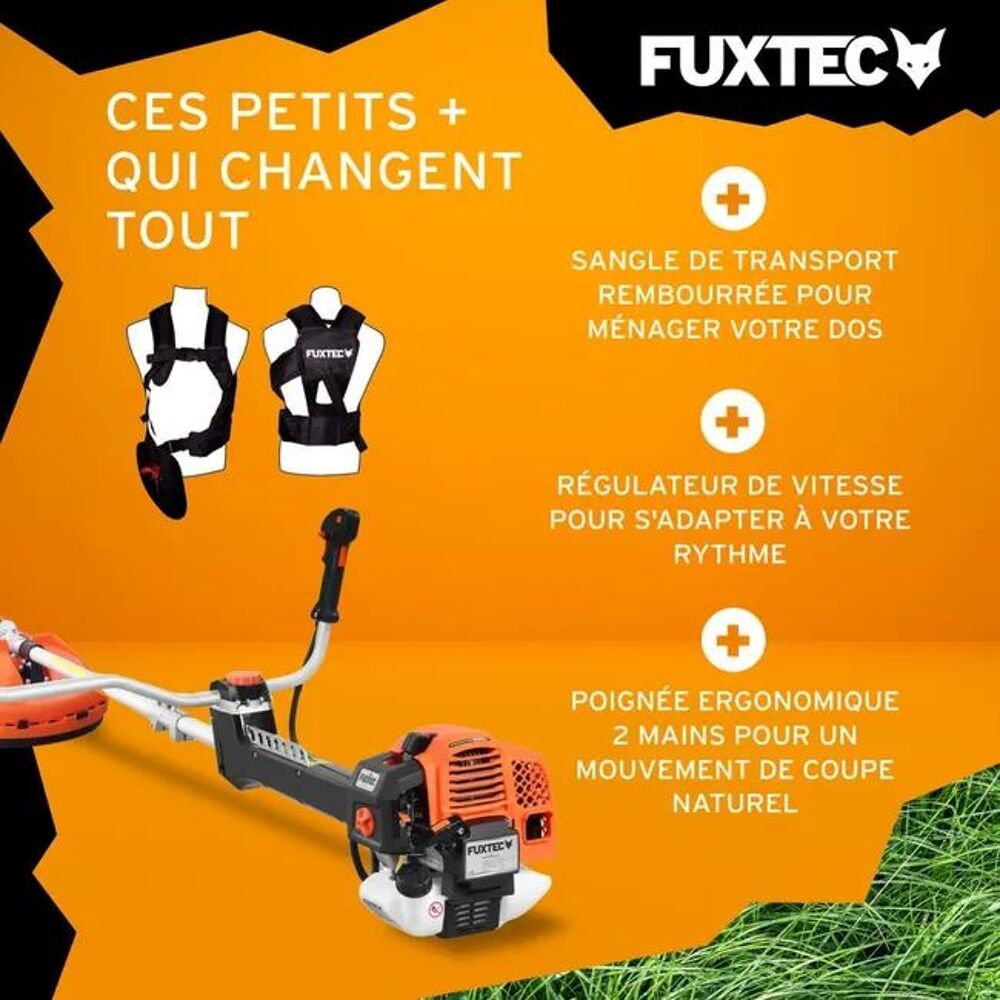 D&eacute;broussailleuse FUXTEC FX PS162+ 2 TETE NEUVE + 2 BOBINE FI Jardin