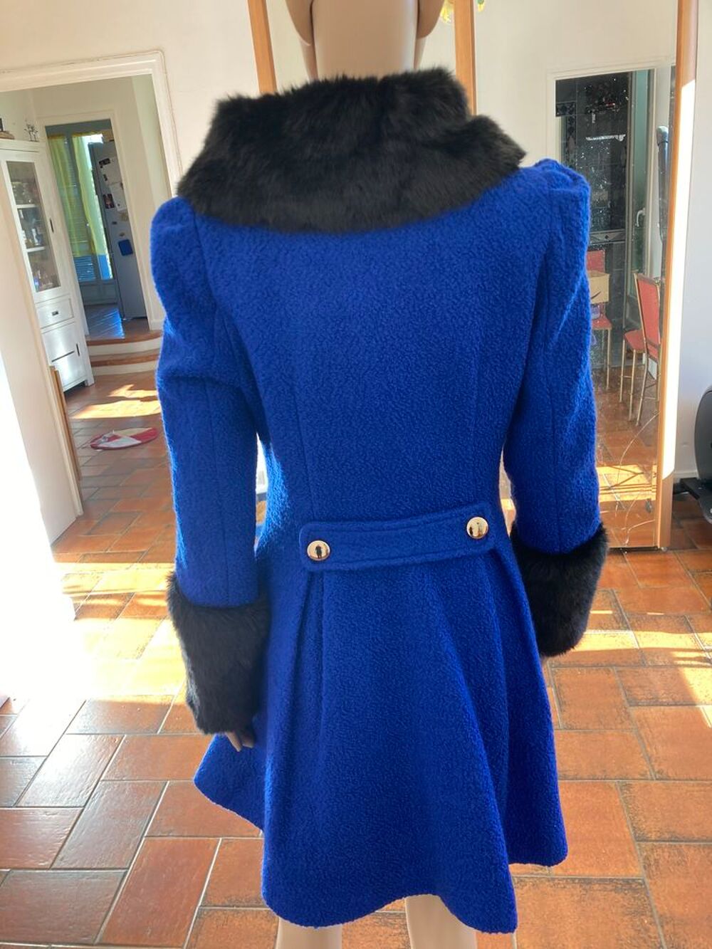 Manteau bleu lumineux Vtements