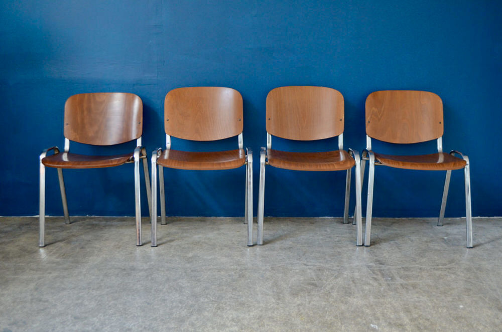 Grand lot de chaises anciennes vintage scandinaves 2/4/6/12 Meubles