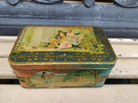 Boite T�le Publicitaire LU Lef�vre-Utile Sc�nes Romantiques 49 Loches (37)