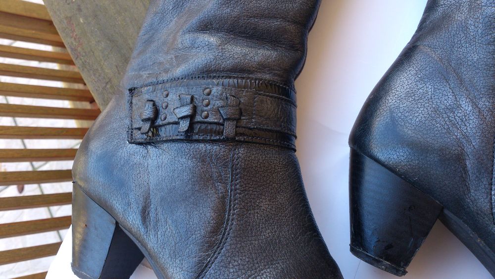 Bottes pour femme en cuir Chaussures