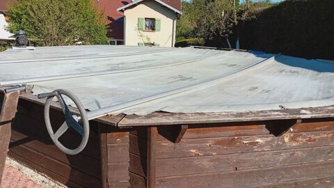 Bche pour piscine bois hors sol diamtre 6,55 30 Soye (25)