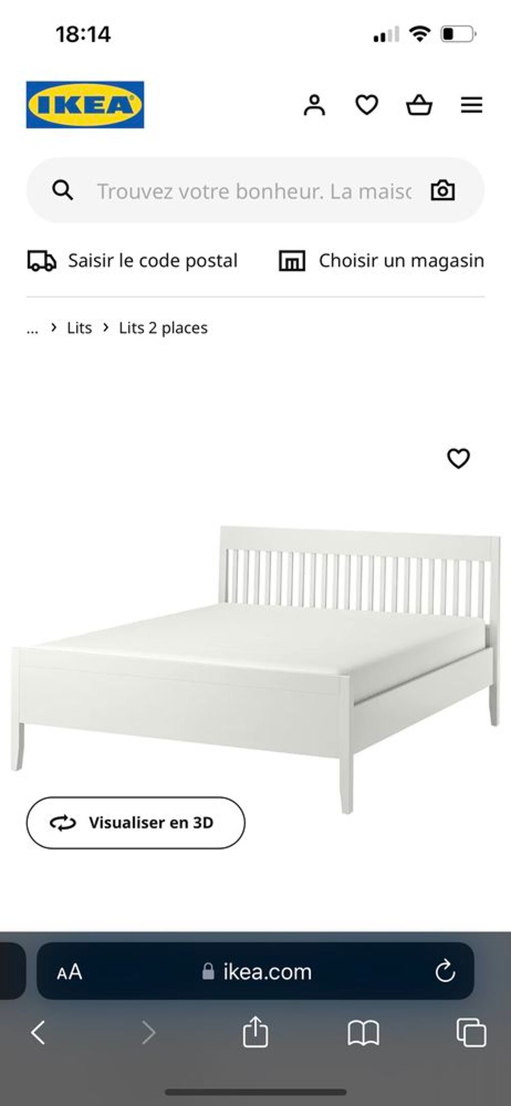 cadre de lit idanas IKEA NEUF Meubles