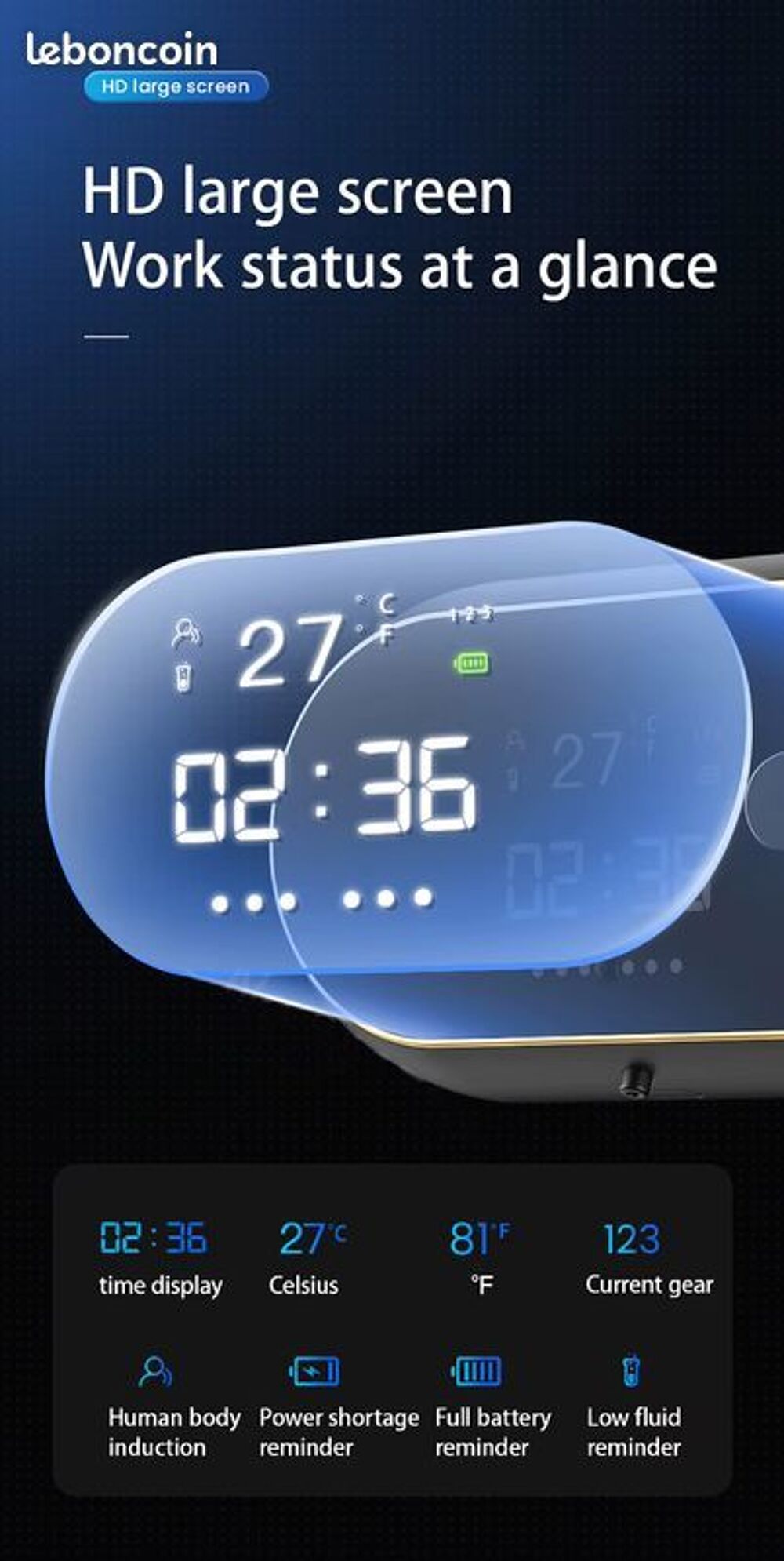 Distributeur automatique de savon liquide, lave main NEUF Electroménager