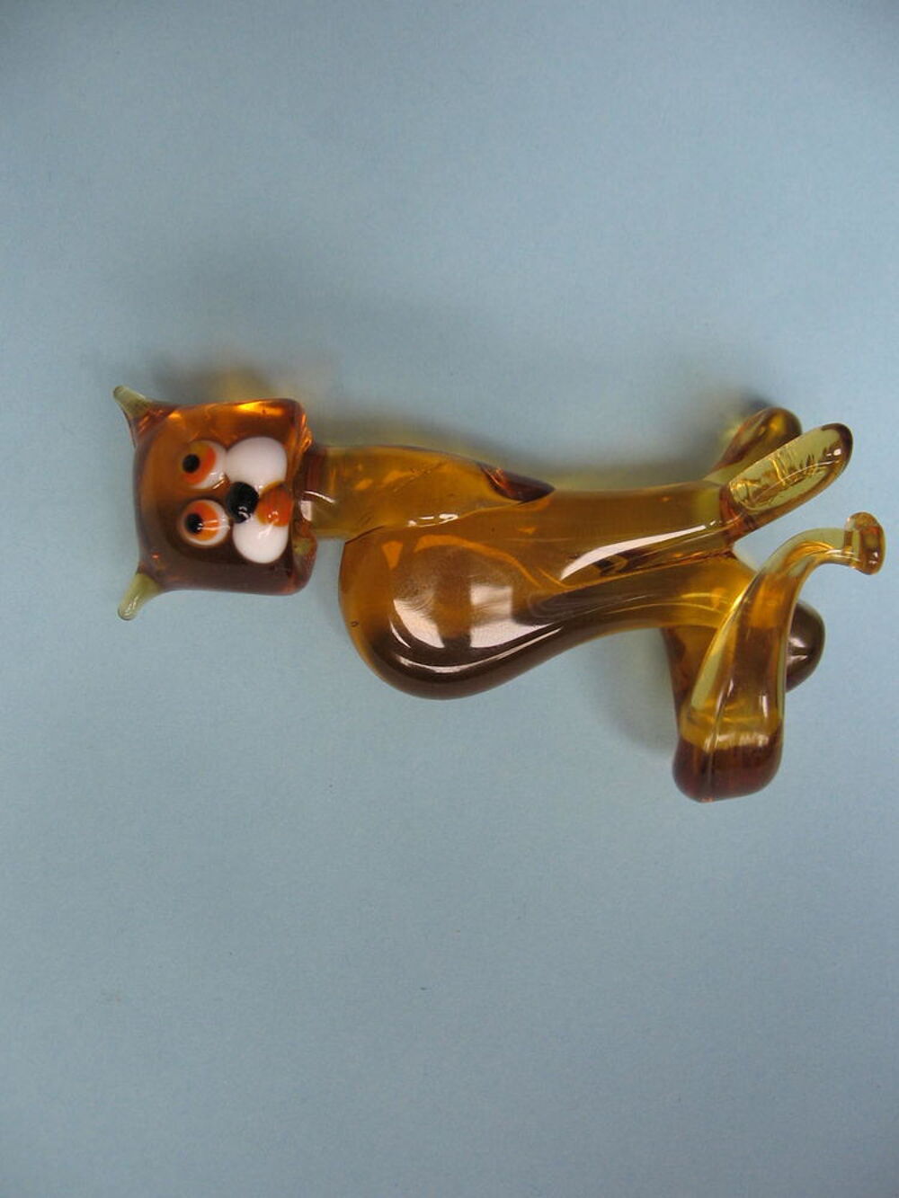 Chat en verre fil&eacute; ARTISAN FRANCAIS 