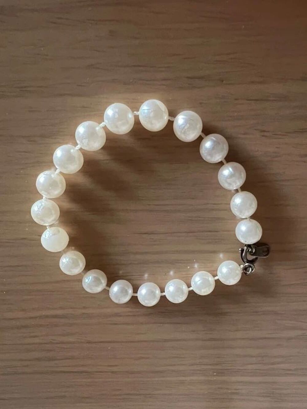 Bracelet Perles Blanches Femme. Intemporel. Excellent &Eacute;tat Bijoux et montres