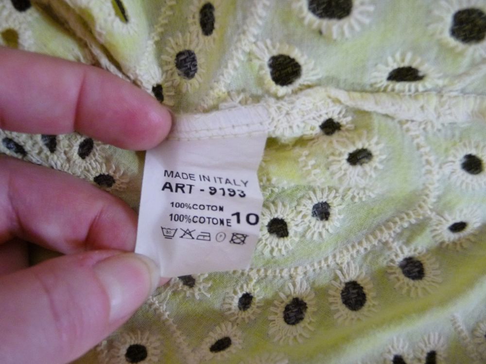 Chemise/ Blouse Coton Jaune Manches Longues- Carla Giannini Vêtements