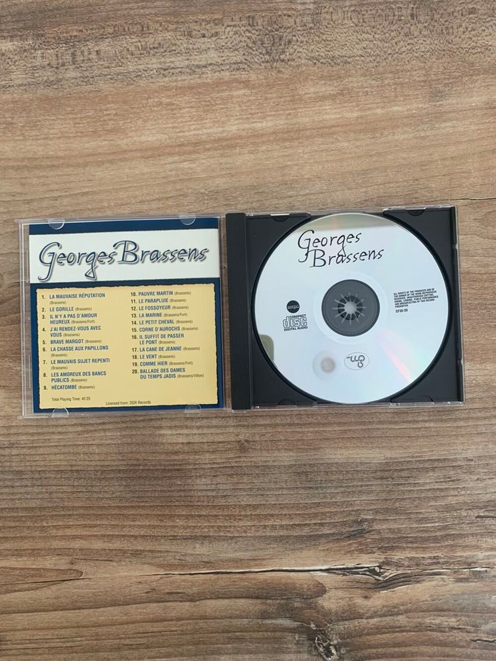 CD Georges Brassens " J' adore la chanson f CD et vinyles