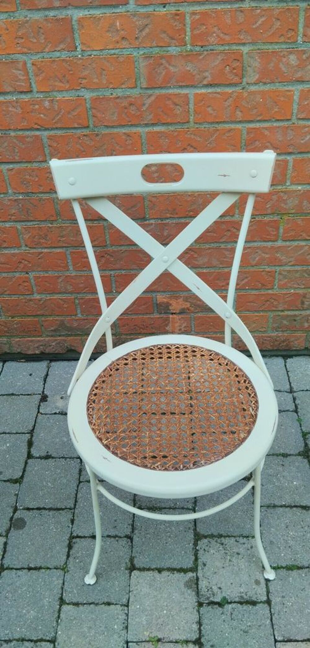 Lot 8 chaises bistrot blanches Meubles