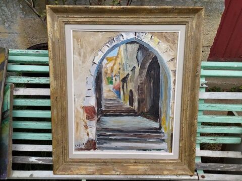 Tableau Nice ou Environs Signé Laborit (Henri Laborit) 1 Loches (37)