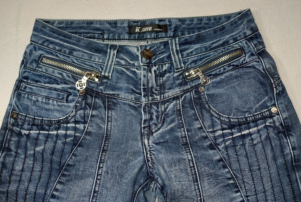 Kosmo One Jeans Homme Fantaisie Bleu Marine Taille 38 40 Vêtements