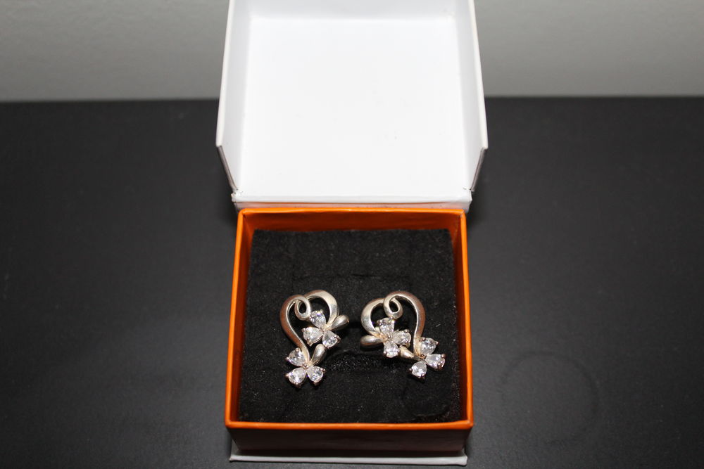 Boucles d'oreilles argent /oxydes de zirconium Bijoux et montres