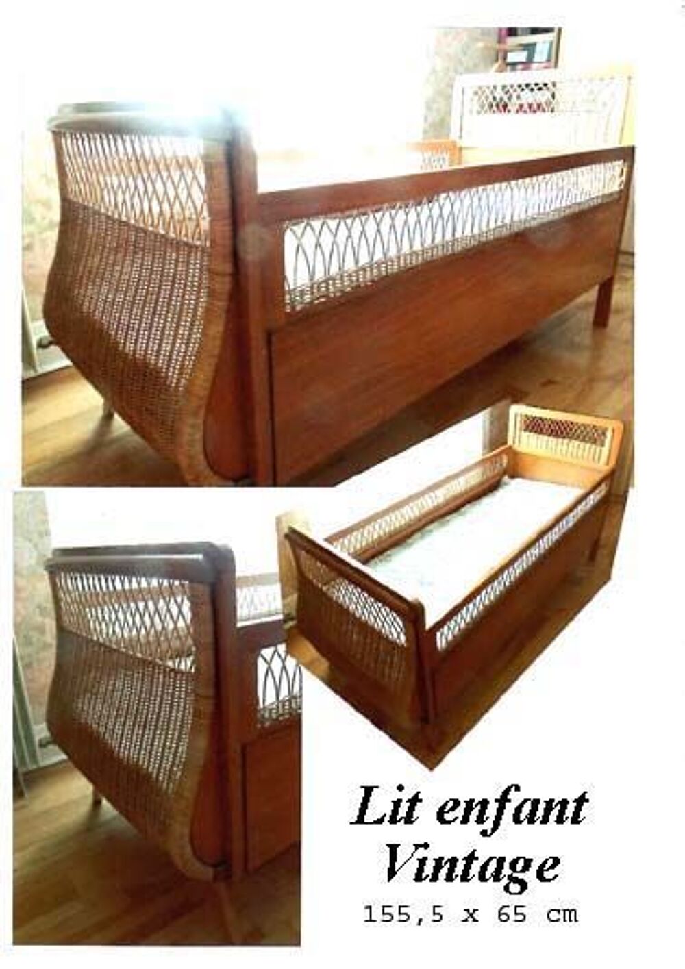 Lit vintage enfant Mobilier enfants