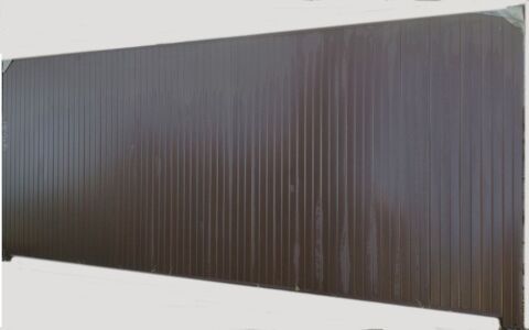 Portail alu marron 600 Sommeval (10)