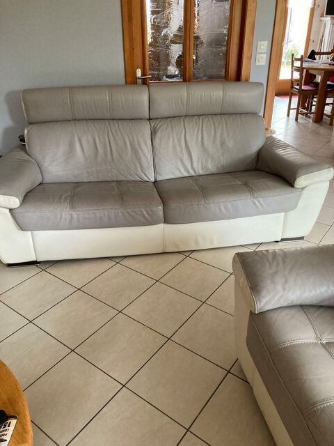 Canap� et fauteuil cuir 1200 Saint-Riquier (80)