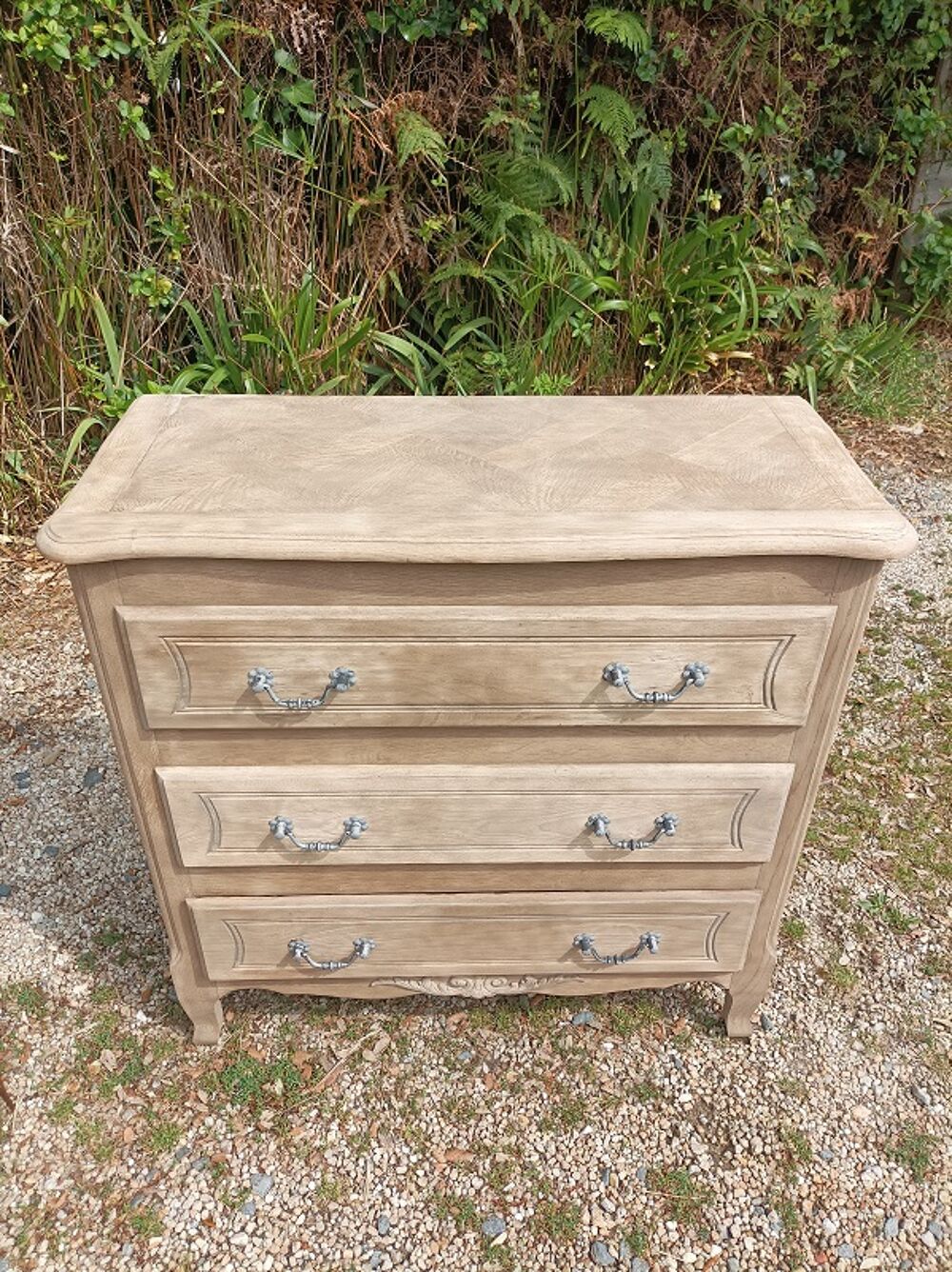 Commode 3 tiroirs bois massif A&eacute;ro-gomm&eacute; meuble DP 0823401 b Meubles