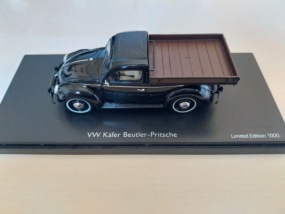 Volkswagen VW Kafer Pritsche voiture en r&eacute;sine Schuco 1/43 