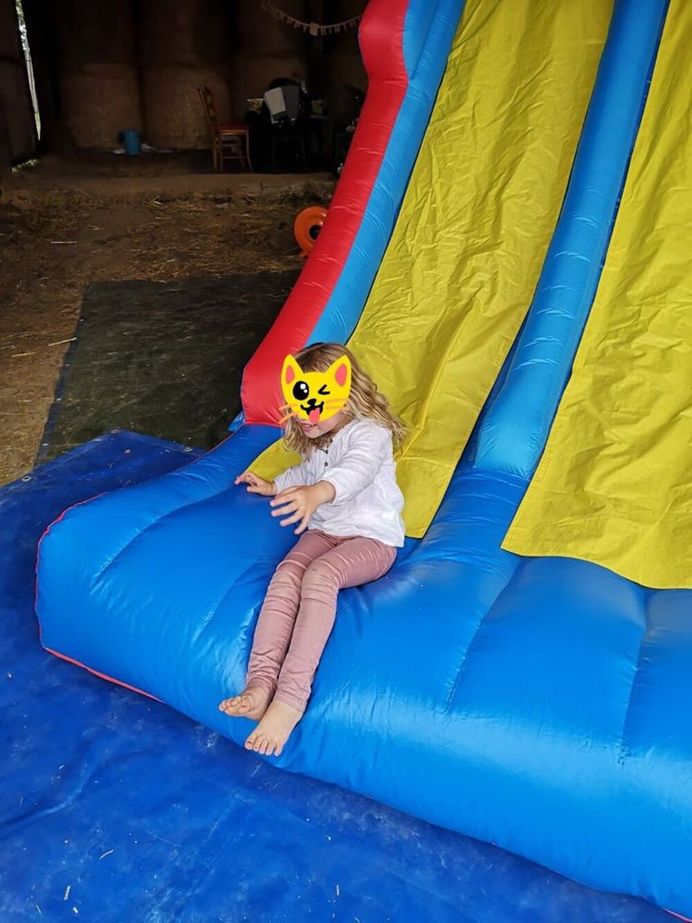 Ch&acirc;teau gonflable Happy Hop avec double piste de toboggan Jeux / jouets