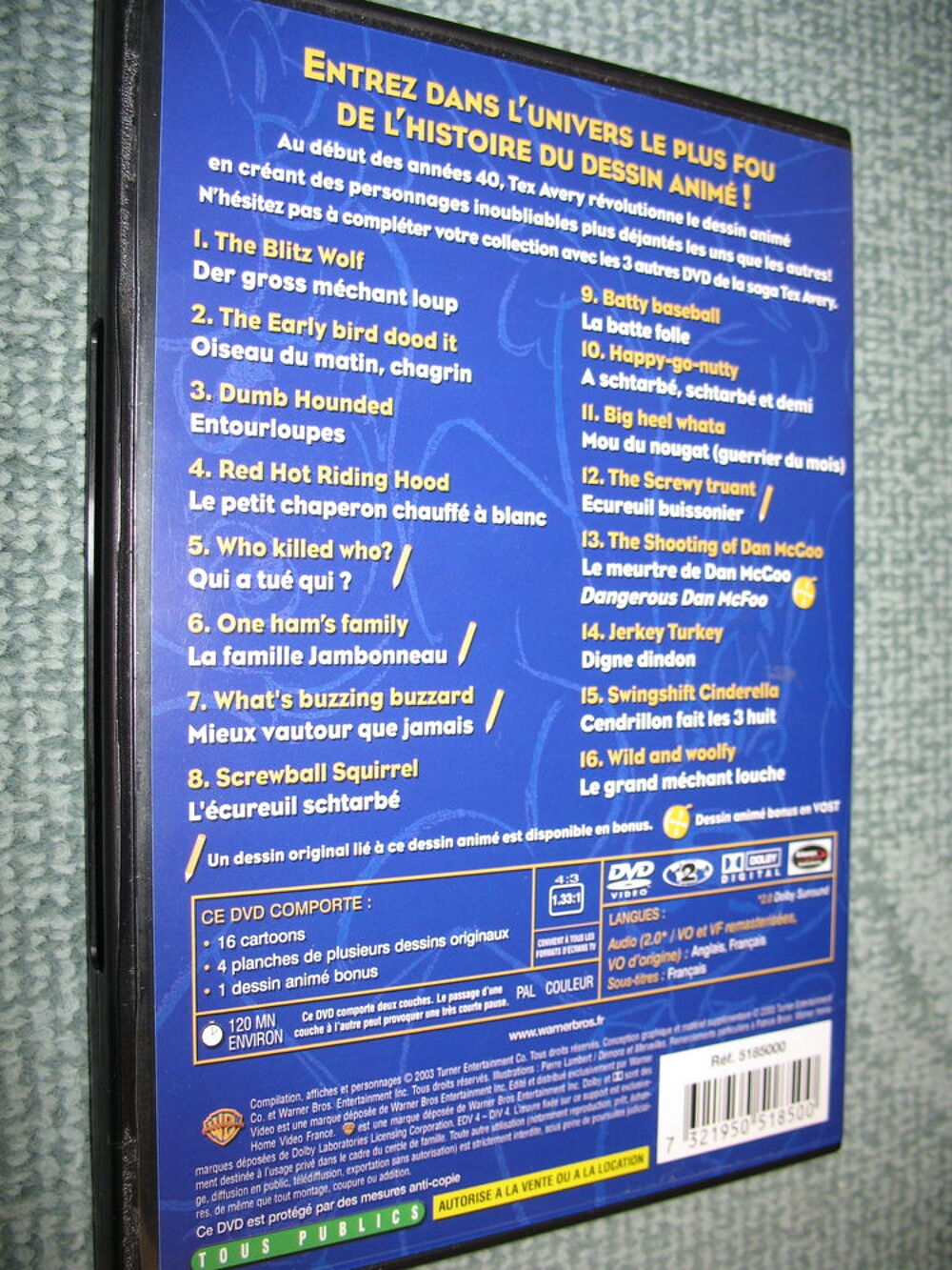 DVD Tex AVERY - Volume 1 DVD et blu-ray