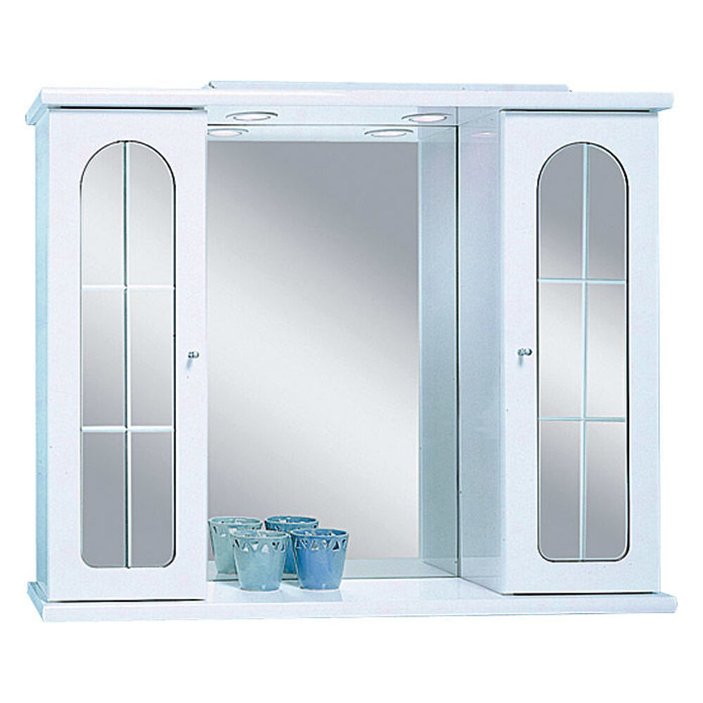Armoire de toilette avec miroir et &eacute;clairage Meubles