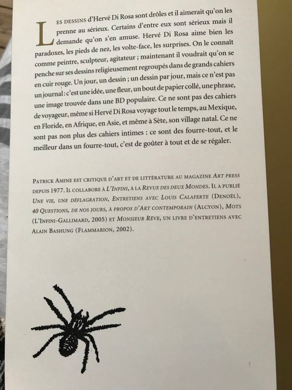 Herve Di Rosa "&nbsp;journal modeste&nbsp;" d&eacute;dicac&eacute; Livres et BD