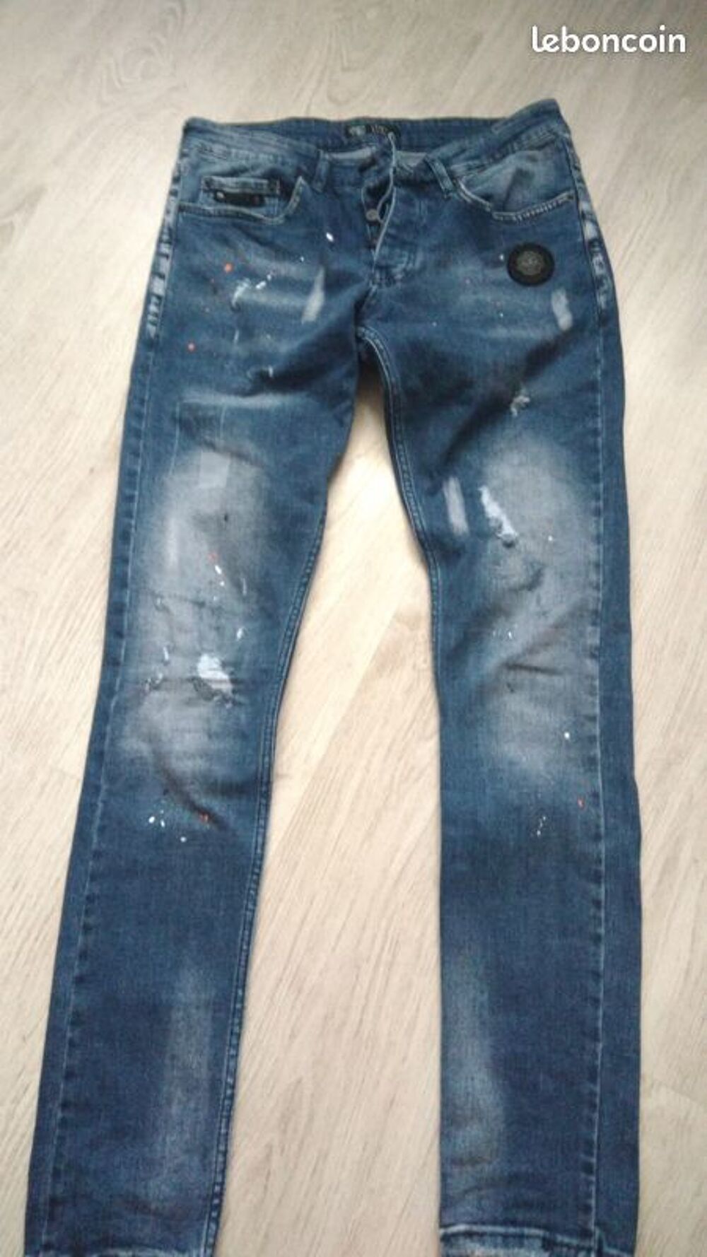 Jean zelys paris t 38/40 bleu V�tements
