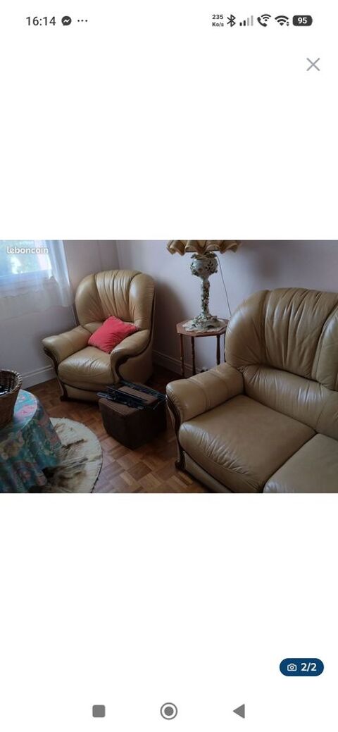 Banquette et son fauteuil Bourbon-l'Archambault (03)