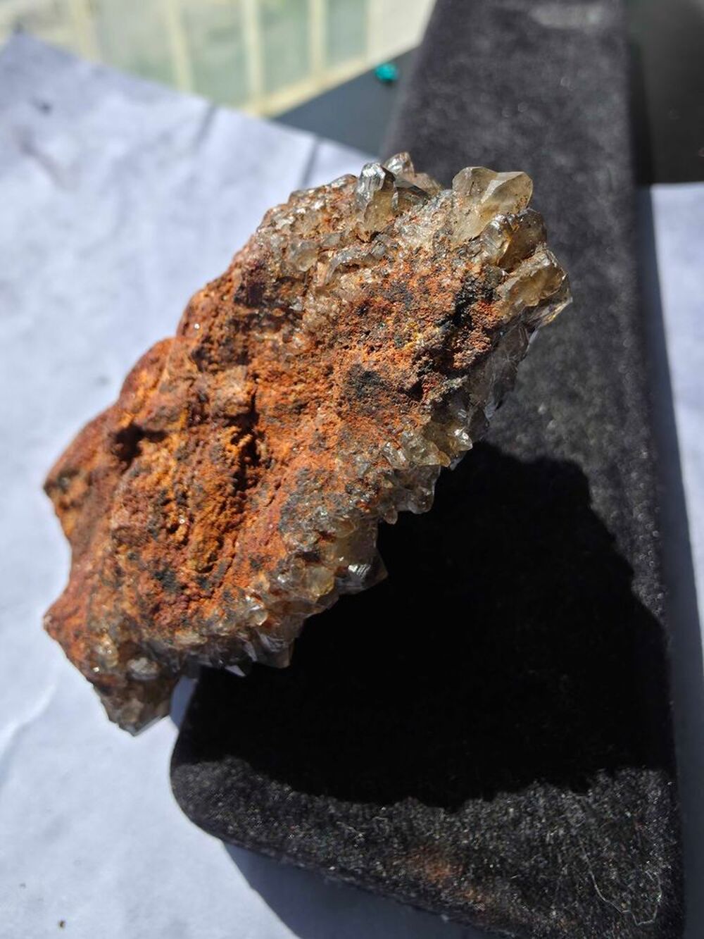 Pi&egrave;ce Unique Quartz Fum&eacute; Naturel du Congo-8,4 cm 