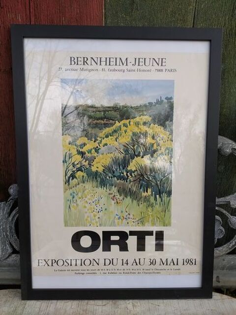 Affiche Exposition CRISTOBAL ORTI Galerie BERNHEIM JEUNE1983 50 Loches (37)
