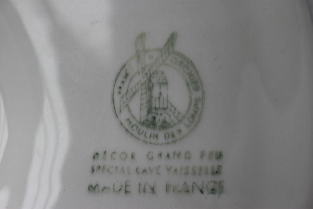 12 Assiettes fruits de mer Moulin des Loups avec plateau Cuisine