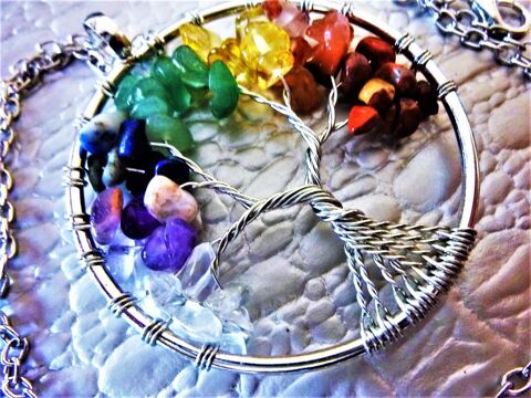 Pendentif ARBRE DE VIE 7 Chakras 50 Metz (57)