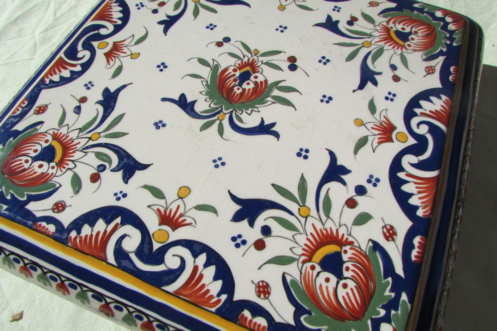 Dessous de plat et de bouteille en faience Desvres Décoration